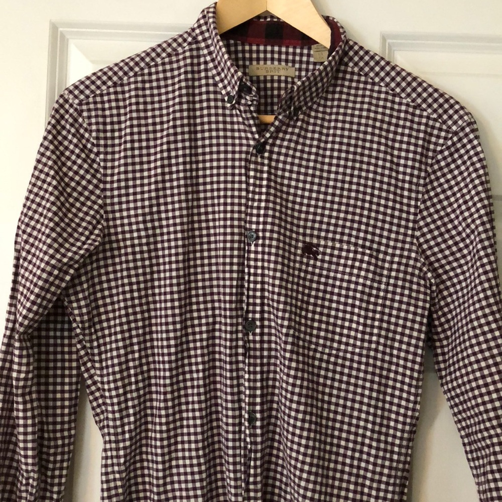 Mens Checkered Button Down
